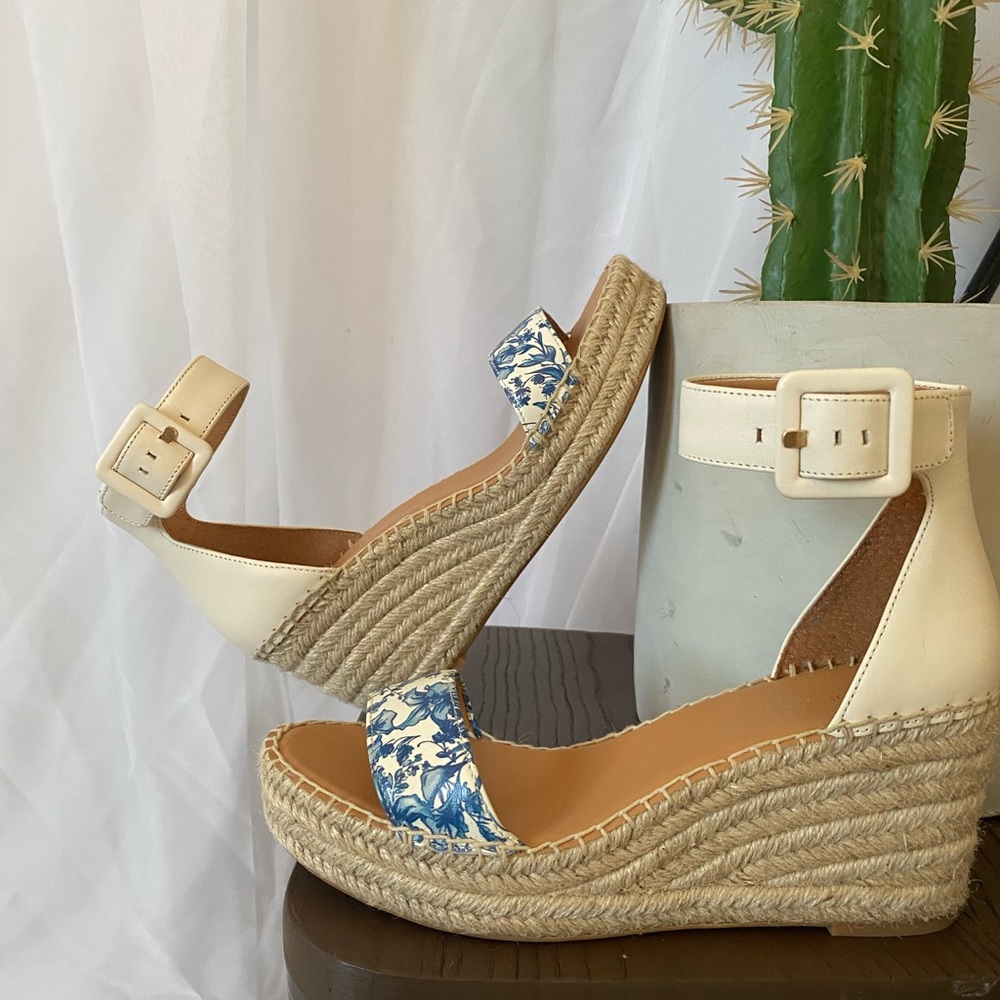 Wedge espadrille sandals (Preston & York)